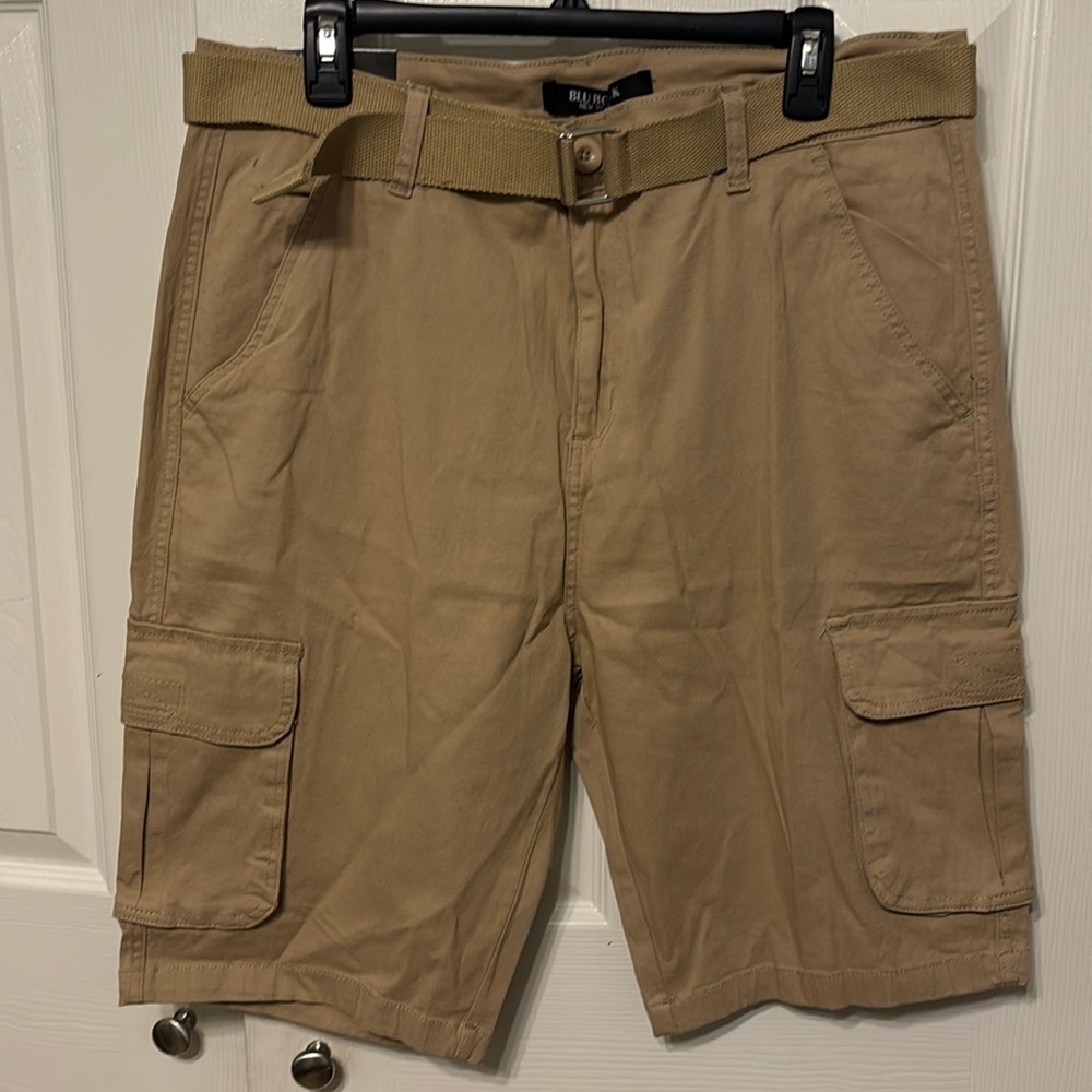 Blu Rock New York Belted Cargo Shorts